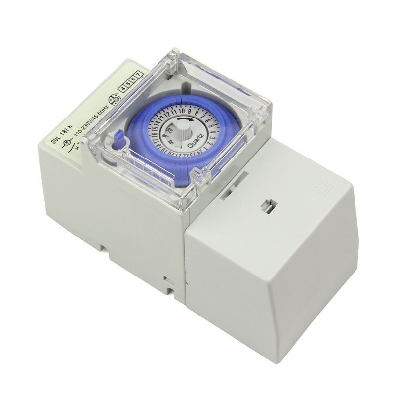 WSFS SUL181H Mechanical Timer 24 hours Time Switch Relay Electrical Programmable Timer Din Rail Relay Timer Control Switch