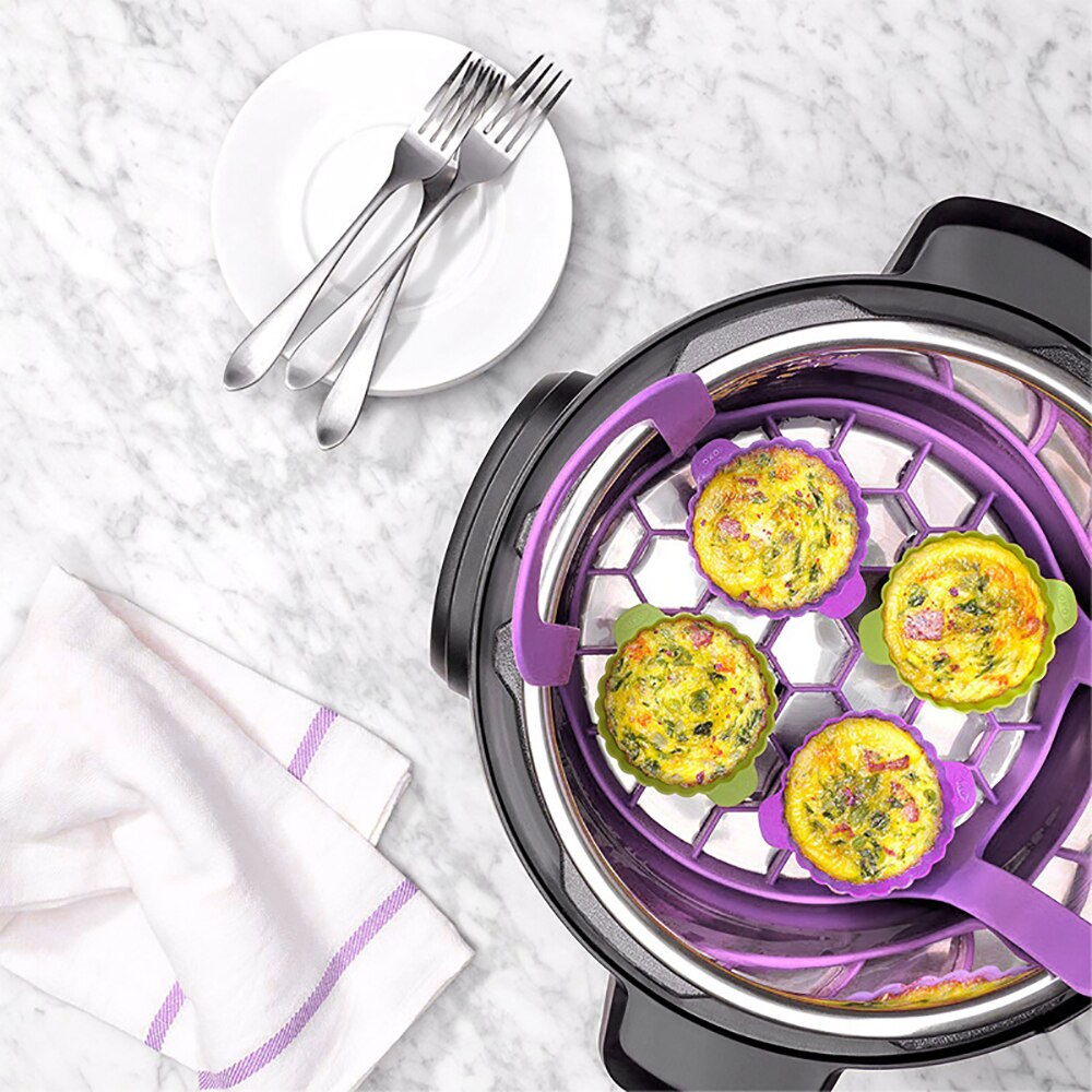 Pressure Cooker Sling Silicone Steamer Lifter Accessories Cookers Kitchen Drain Pad Crock Pot Heat Insulated Mat Egg Rack