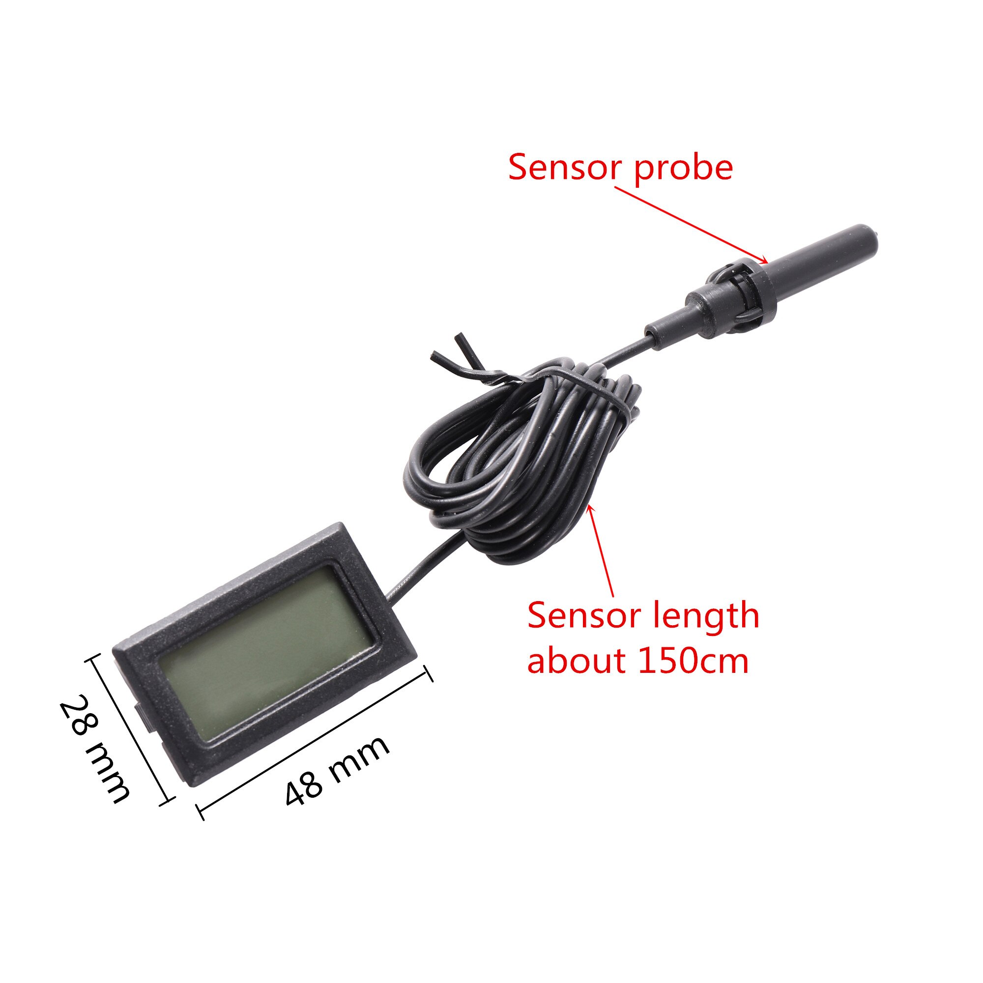 FY-12 Electronic Hygrometer Embedded Thermo-hygrometer Poultry Breeding Hatching LCD Digital Thermo-hygrometer With Sensor Probe