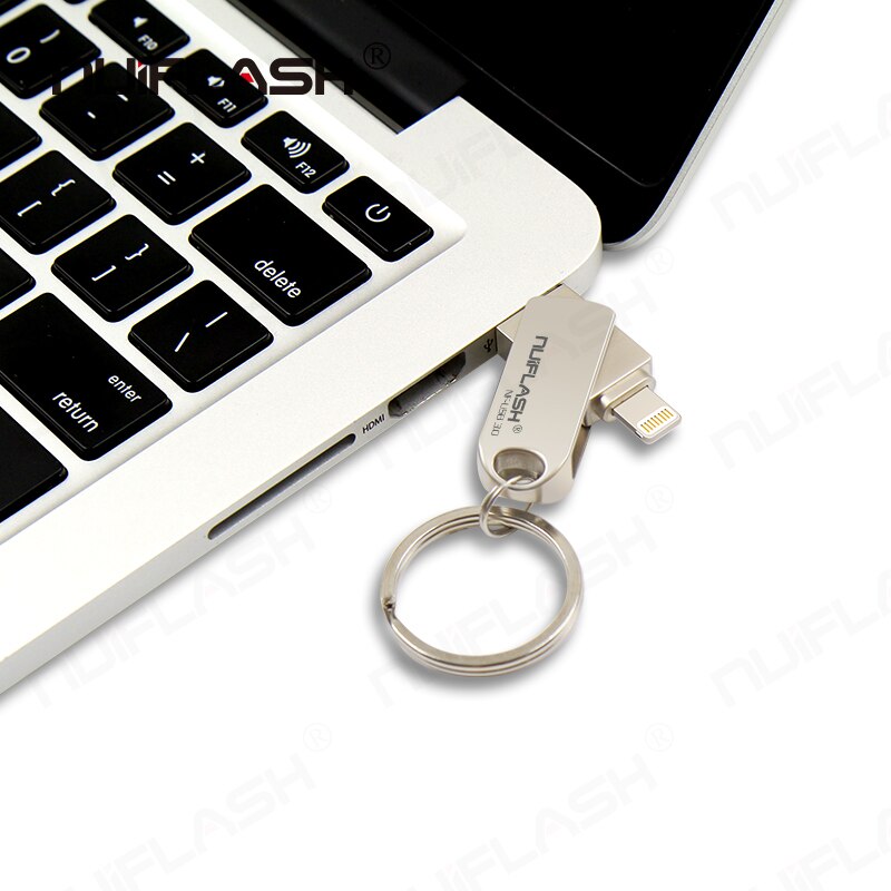 Unidad Flash USB 128 de gran capacidad para iPhone, memoria flash de 32GB, 64GB, 3,0 GB, disco U de