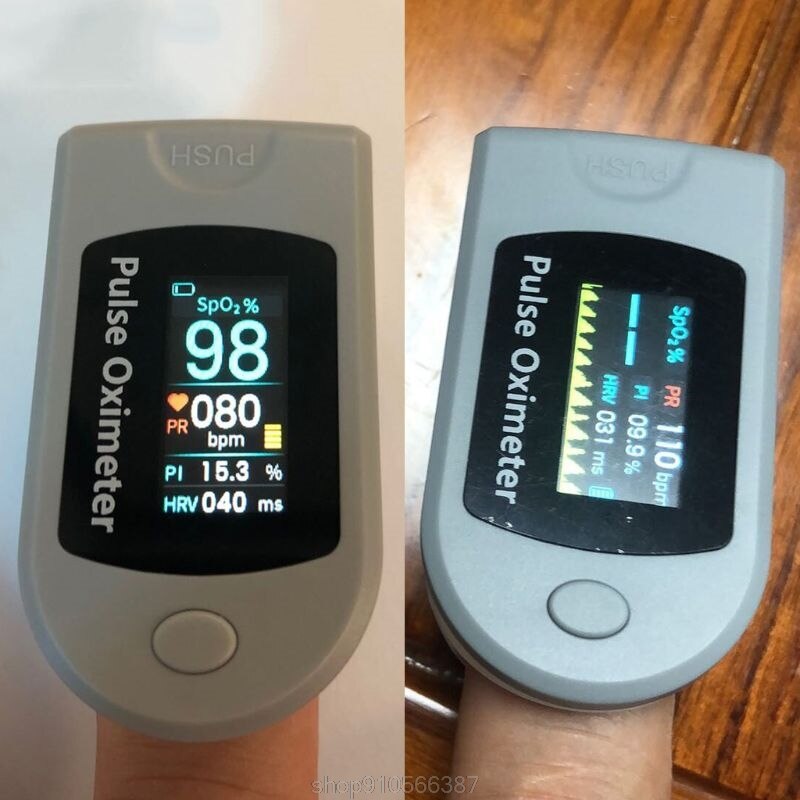 Mini Protable Bluetooth Fingertip Pulse Oximeter Heart Rate Blood Oxygen SpO2 PR PI HRV Monitor LCD Display N04 20