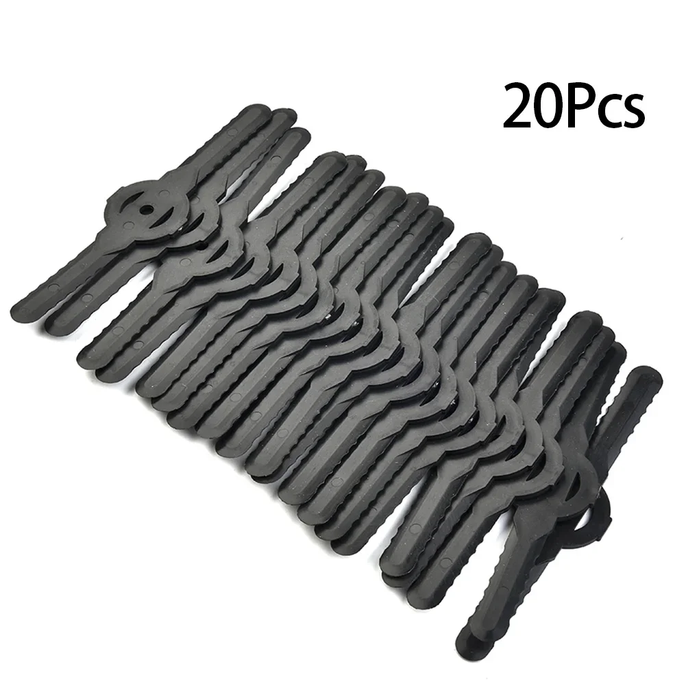 20PCS Cordless Grass Trimmer Blades Replacement Plastic Blades 139mm Garden Lawn Mower Cutting Head Blade