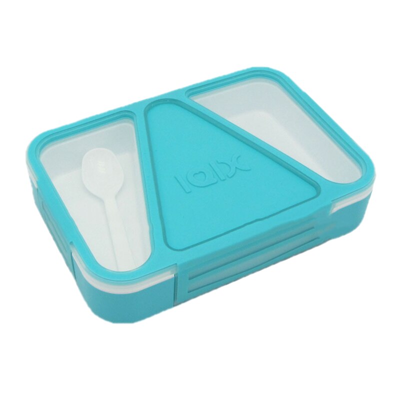 3 Partition Portable Lunch Box Microwave Oven Bento Box Healthy Plastic Food Storage Container Lunchbox BPA Free: Green A