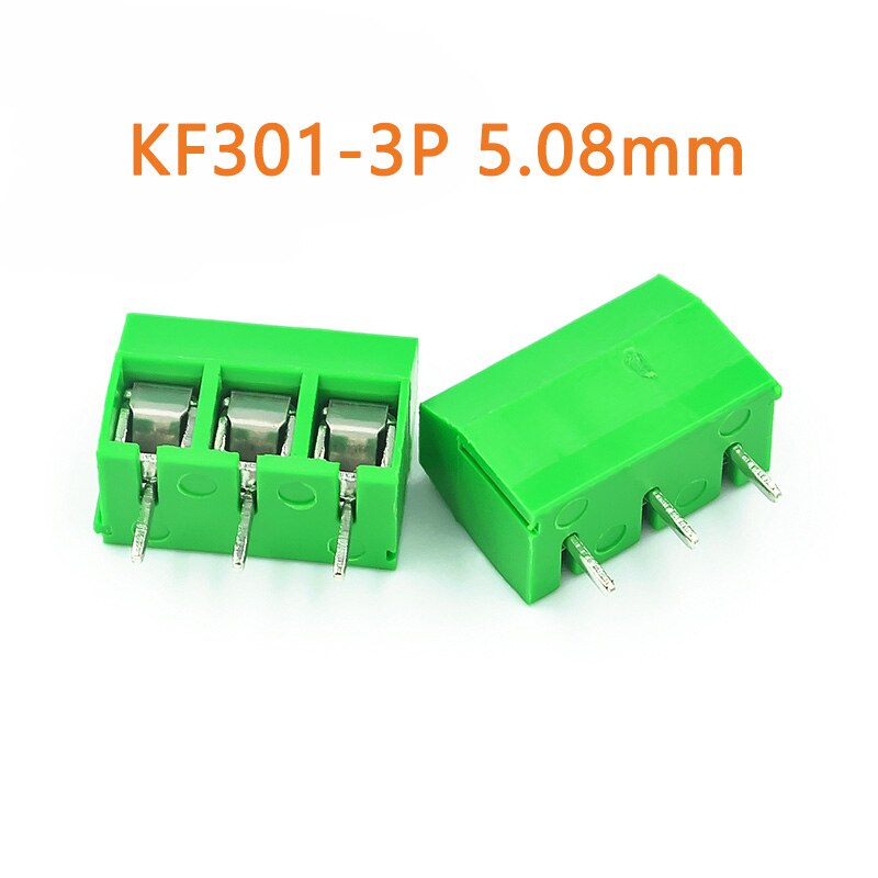 20pcs/Lot Screw 5.08mm 3.5mm Straight Pin PCB Screw Terminal Block Connector KF301-2P KF301-3P KF350-2P KF350-3P Screw Terminal