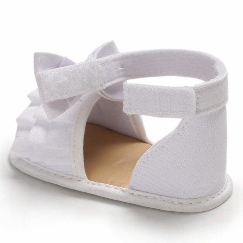 Summer Baby Girl Shoes Cute Crib Breathable Anti-Slip Bowknot Sandals Toddler Soft Soled Shoes