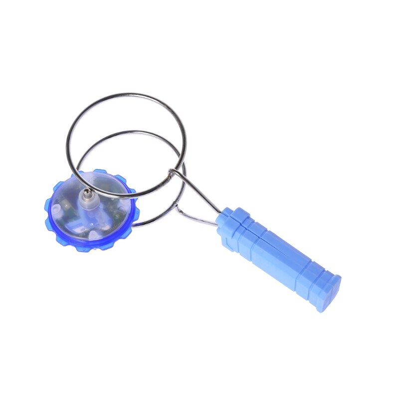 Magnetic Gyro Wheel Magic Spinning LED Colorful Light Gyro YoYo Toys Kids: Blue