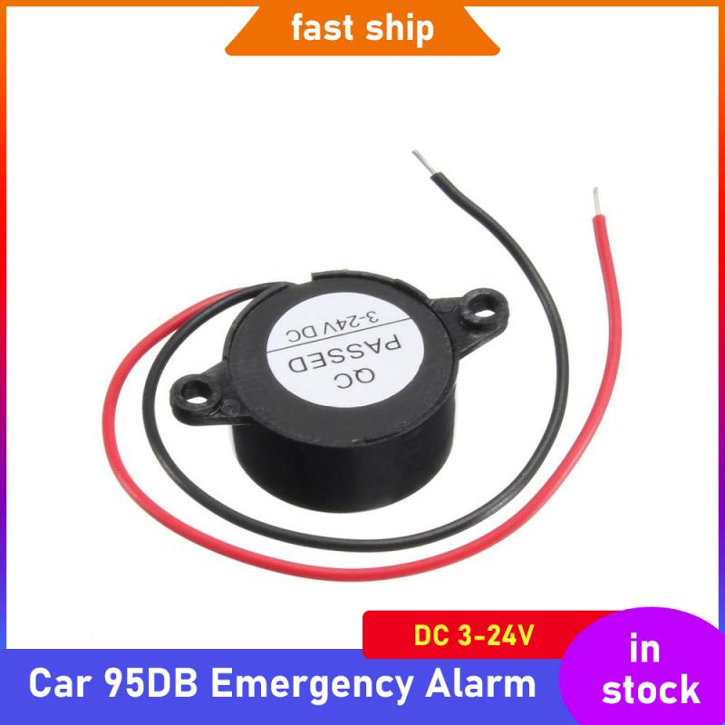 Alarme d'urgence pour voiture, signal sonore continu, 3-24V, 5V, 1 voiture 12V, Buzzer électronique, 95db