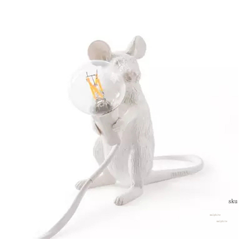 Nordic Italiaanse Hars Rat Tafellamp Slaapkamer Nachtkastje Muis Lamp Bruiloft Deco Tafel Licht Kids Anima LsItalian Lampen Tafel