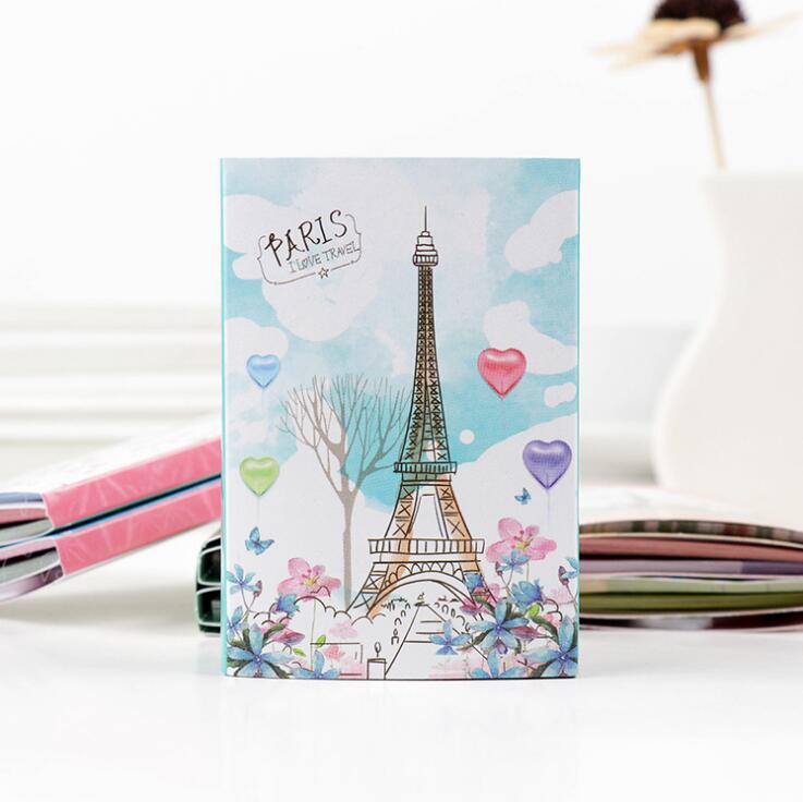 12 stks/partij Parijs Eiffeltoren 6 Vouwen Memo Pad N Keer Memoblokjes Memo Notepad Bladwijzer Briefpapier