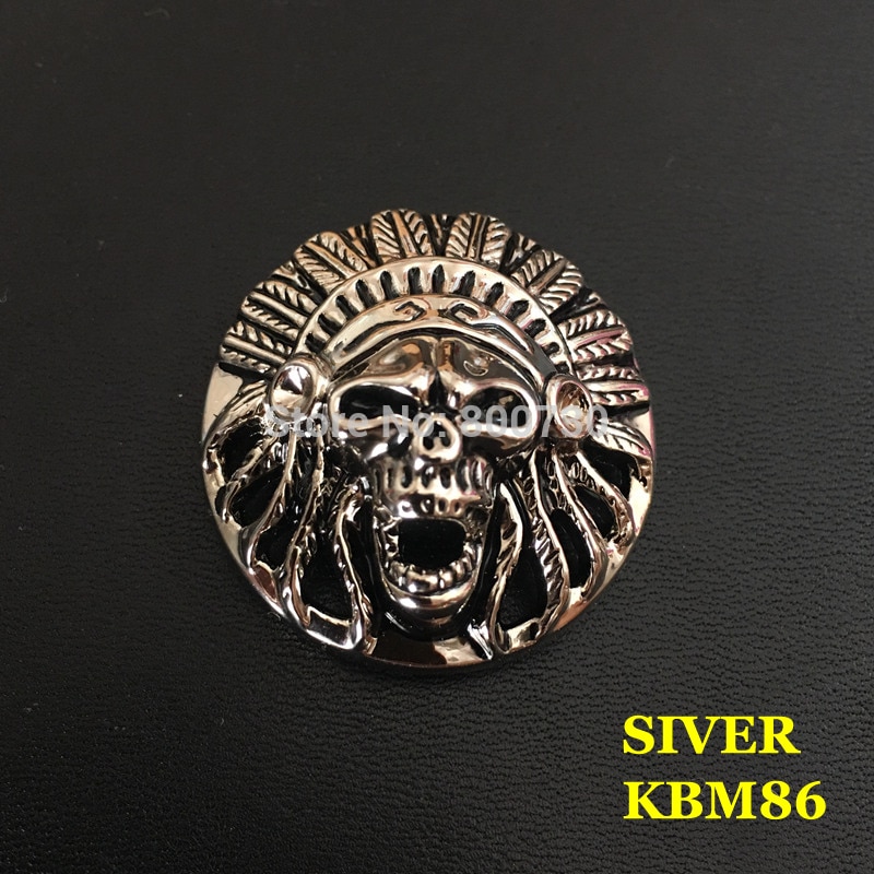 (KBM86) 10 st 1-3/8 ''(34.5mm) indian Chief Head Conchos Westerse Paardensport Tack Concho Screwback Leathercraft Silver