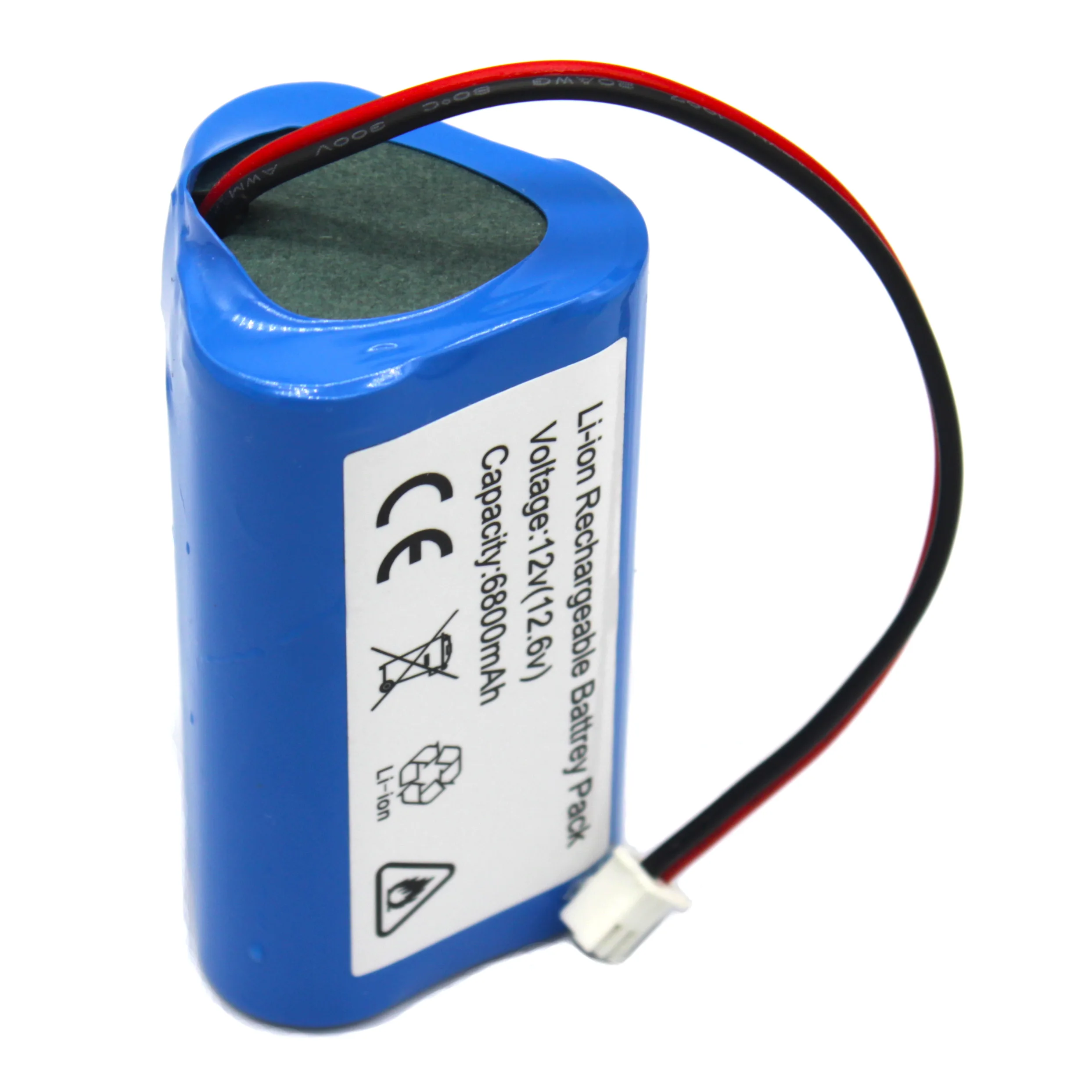 100% New.12V. 3a. 18650 Paquete de bateria de litio muslim. 6800mAh construido en BMS.Bluetooth altavoz linterna.GPS.fascia arma.