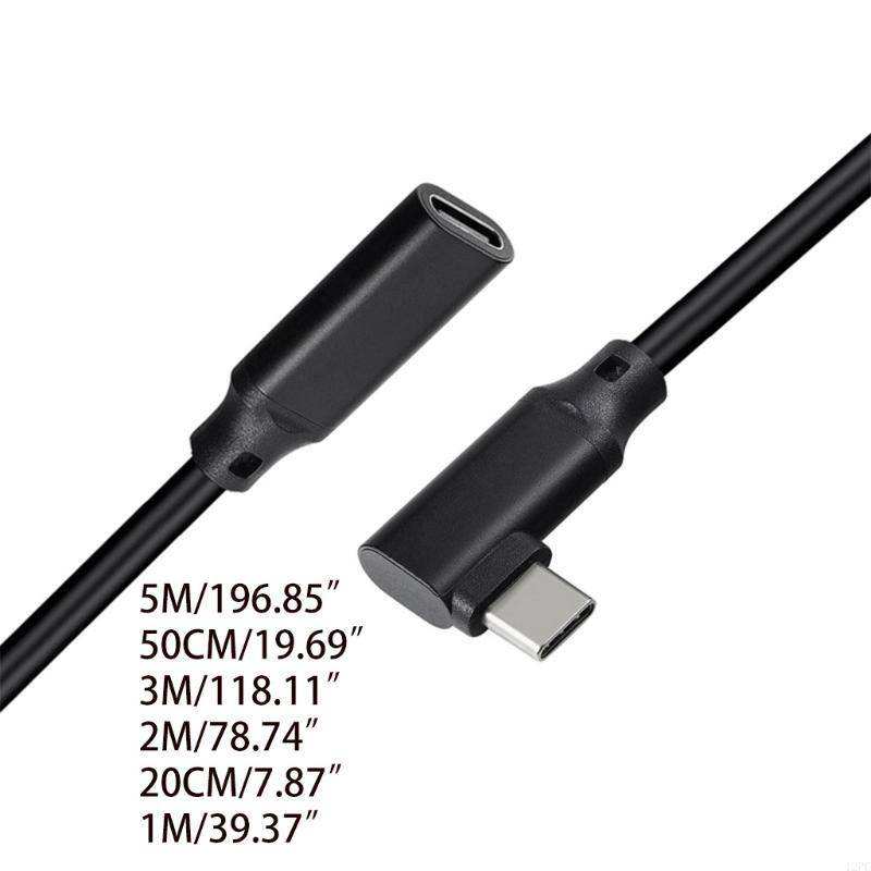 12-st extension Cable Type-c mannelijk naar vrouwelijke USB-connectorverlengingssnoer voor pc