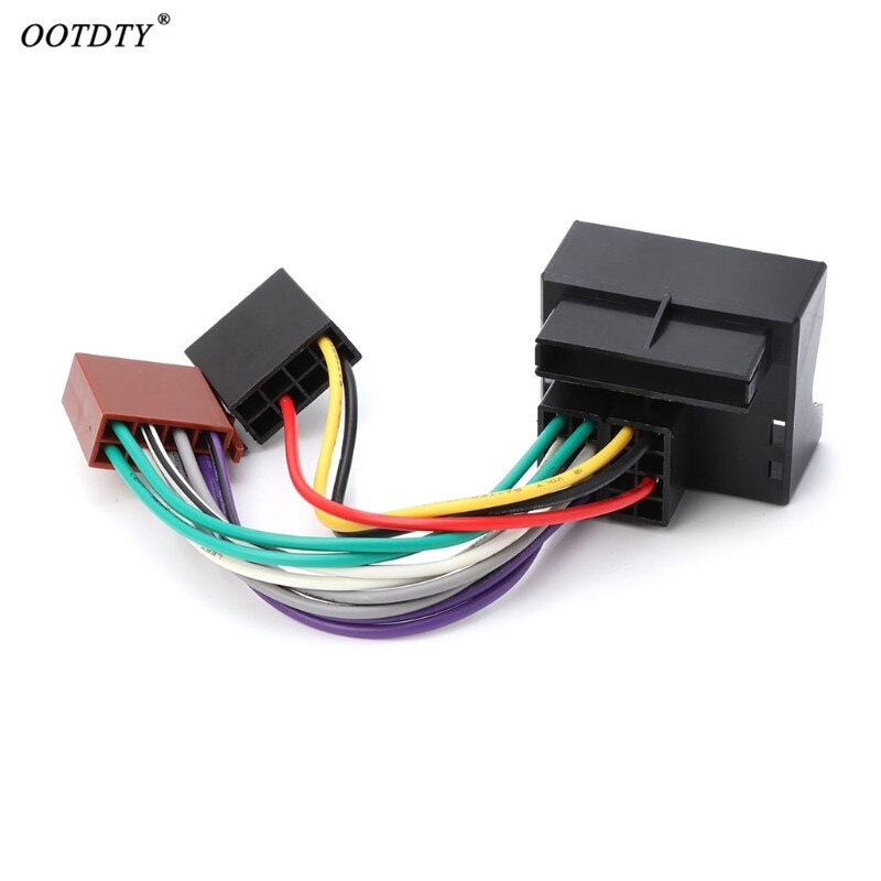 OOTDTY Car Stereo Radio ISO Lead Cable Wiring Connector Adapter For Peugeot 207 307 407