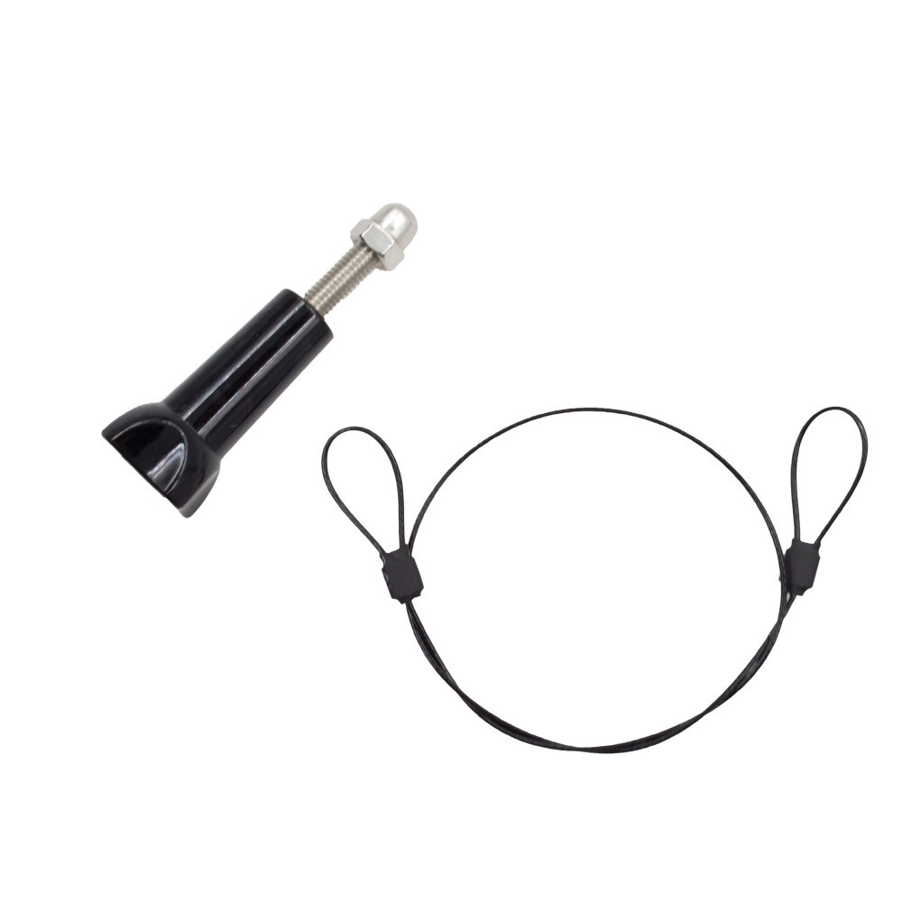 Cordon de fixation pour caméra numérique Gopro Hero 7/6/5/4/3/3 +/2/1, 30cm, en acier inoxydable, accessoires pour caméra d&#39;action et de sport