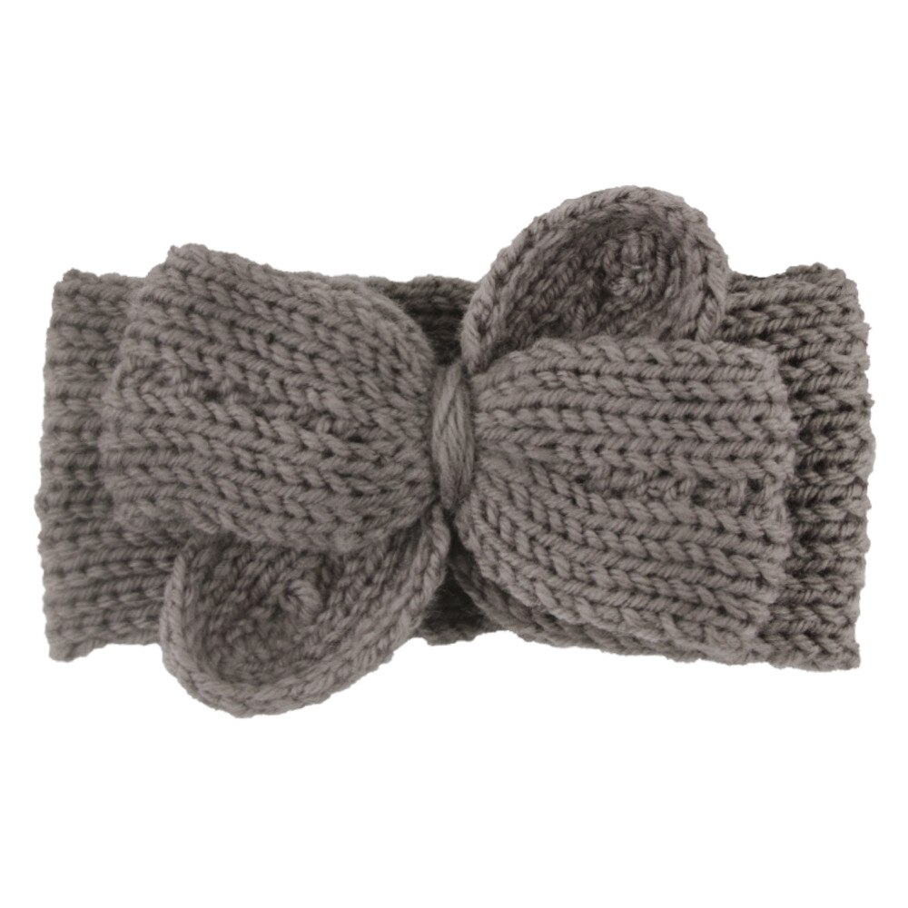 Strikket sløjfe baby pandebånd børn baby sløjfer turban pandebånd vinter varme børn spædbørn hårbånd haarbånd baby hår tilbehør