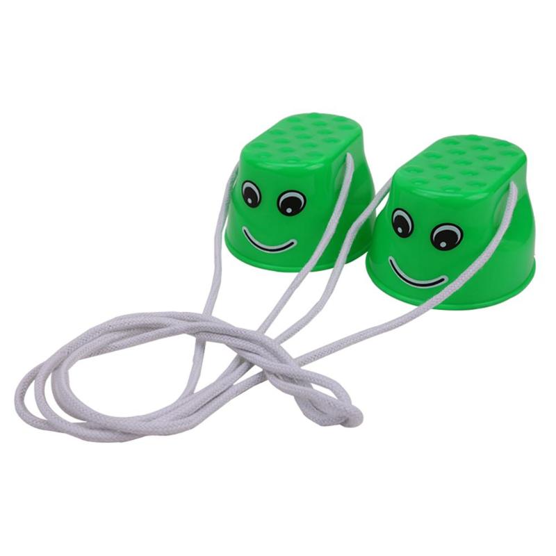 Échasses de saut épaisses en plastique pour enfants, 2 pièces/ensemble, chaussures d&#39;équilibre pour jeux de plein air, offre spéciale: Green