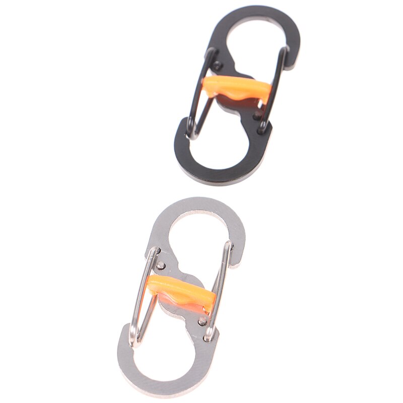 Camping Karabijnhaak Sleutelhanger Met Slot 8 Vormige S Gesp Klimmen Clip Key Clip Gesp Outdoor Camping Tool Karabijnhaak Voor Sleutels