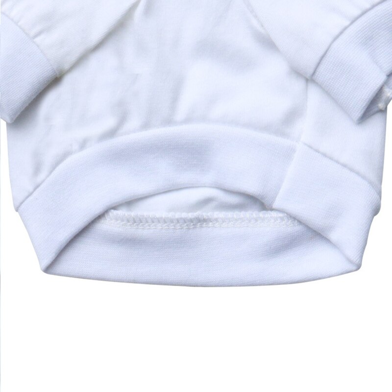 Pet Summer dress Pure white cotton Dog T-shirts Dog Clothes for Small dogs Puppy Sport Cat Vest Outfit Spring dogs pets clothing