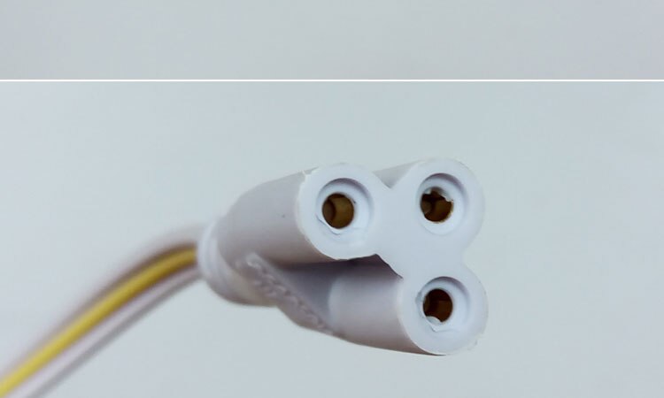Cable de conexión de tubo de luz LED T4 T5 T8, conector de tubo LED de 3 pines, Cable de doble extremo hembra/macho + hembra, 10 unids/lote