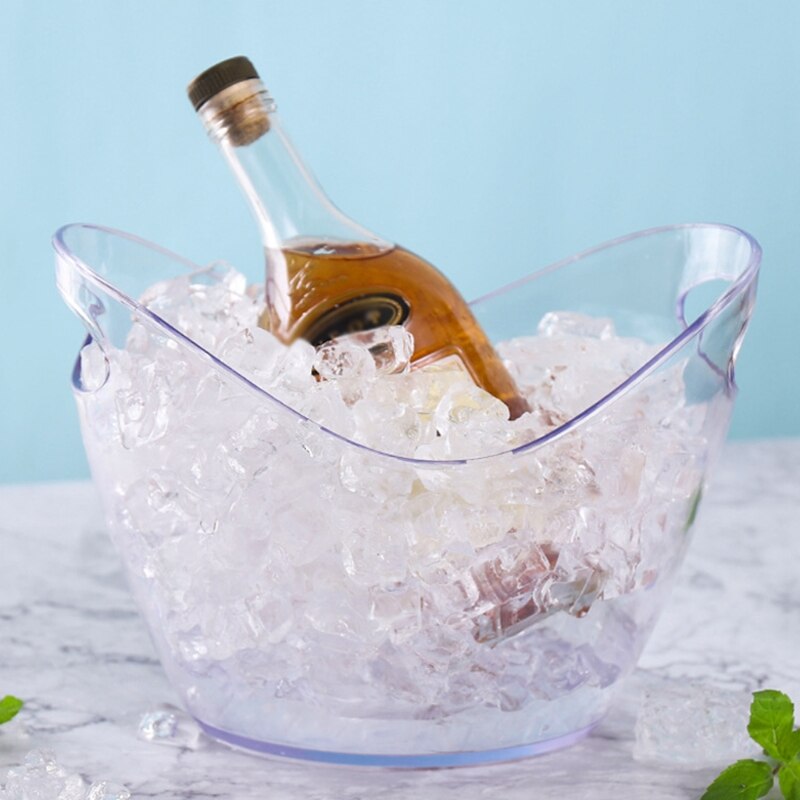 Vasca in plastica trasparente da litro in acrilico per bevande e feste bottiglie di vino o Champagne per sbarra dell'Hotel regalo del ristorante dell'Hotel