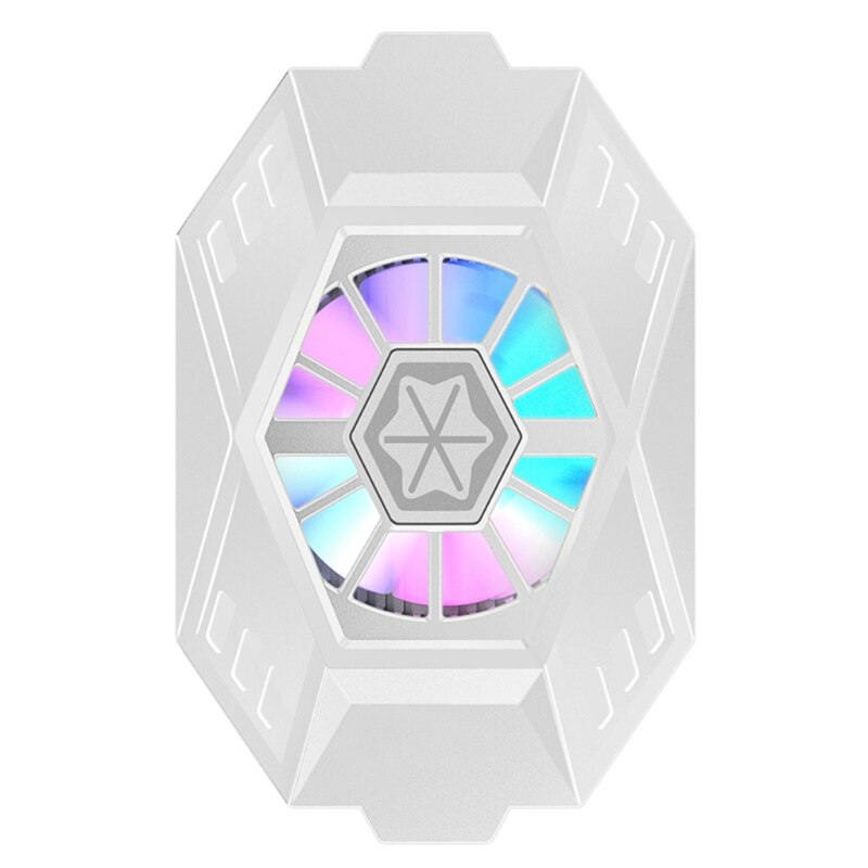 CellPhone Cooler Semiconductor Heatsink Phone Radiator for Android Phones Play Games Lives Watch Videos Black White: White
