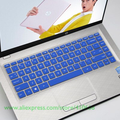 Silicone Toetsenbord Cover Skin Voor HP 14q-by001AX by002AX bu001TU bu001TX bu003TX bu101TX bu102TX 245 G6 245 G7 246 G6: Blue