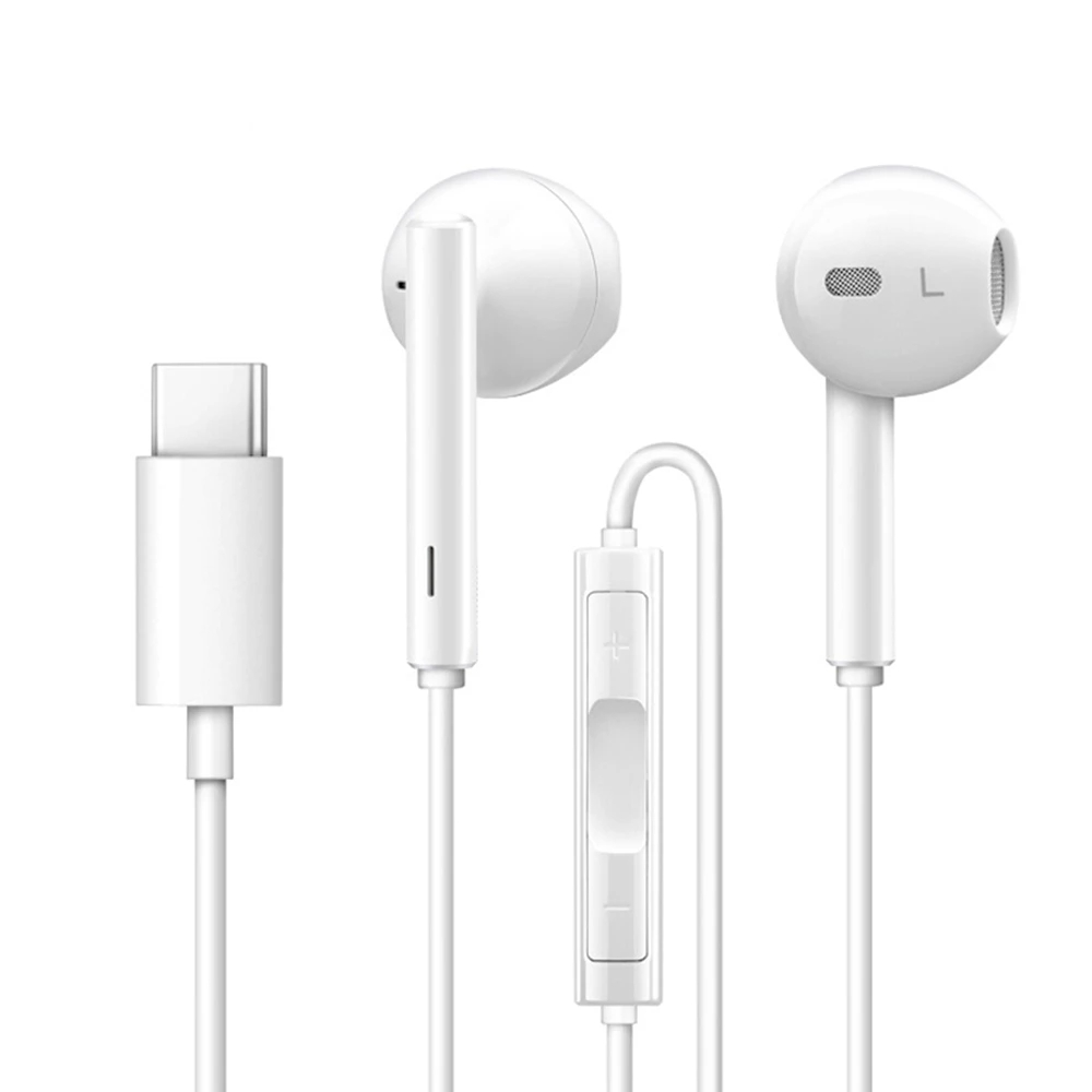 For HUAWEI CM33 Earphone USB Type-C In Ear Hearphone Headset Mic Volume HUAWEI Mate 10 Pro 20 X RS P20 30 Honor 7 8 V8