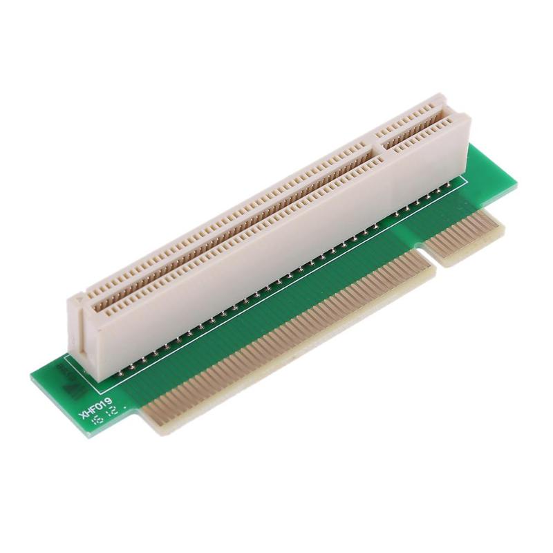 2.5 cm PCI Male to Female 32Bit 90 Degree Right Angled Forward and Reverse Riser Extension Card Adapter for 1U PCI Chassis