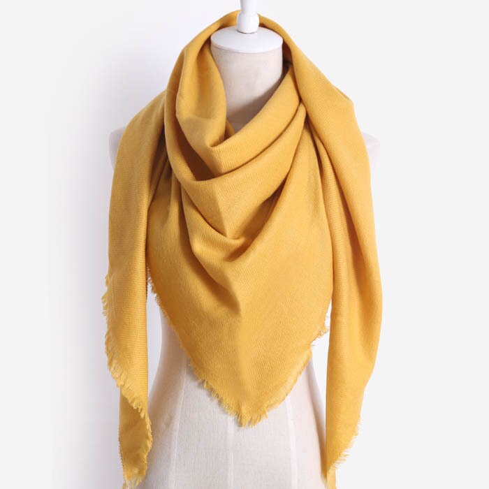 de luxe femmes hiver écharpe en cachemire grande couverture écharpe envelopper longue laine châles écharpes femmes couleur unie écharpe Hijab: yeow scarf
