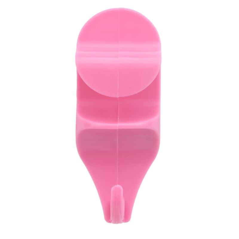 1pc wandopberghaken wastafelhangerhouder sterke zelfklevende haak voor thuis keuken badkamer opberging: Roze