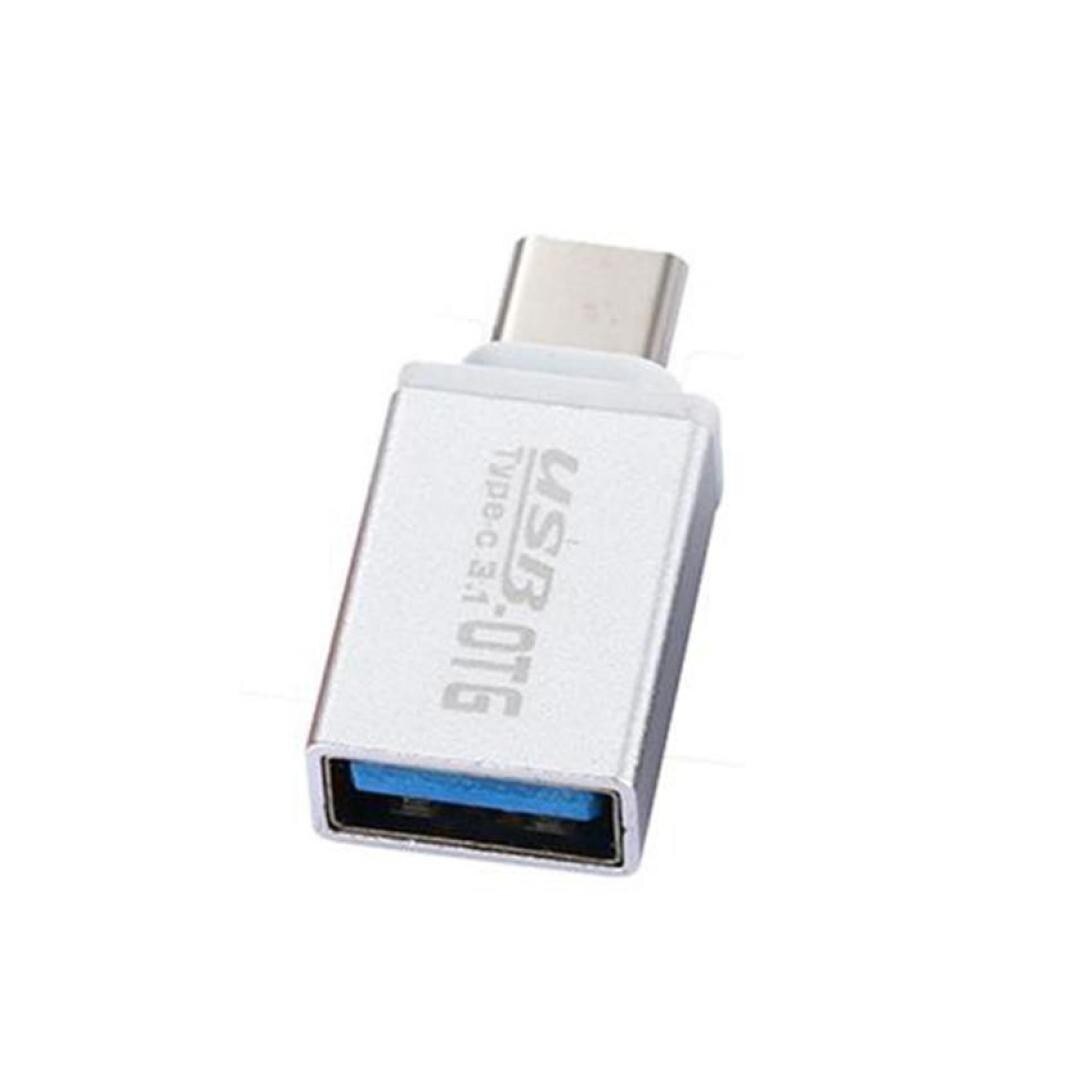 USB zu USB-C Typ C USB 3,1 Daten Adapter Für OnePlus 5 Fünf Adaptador: silber-