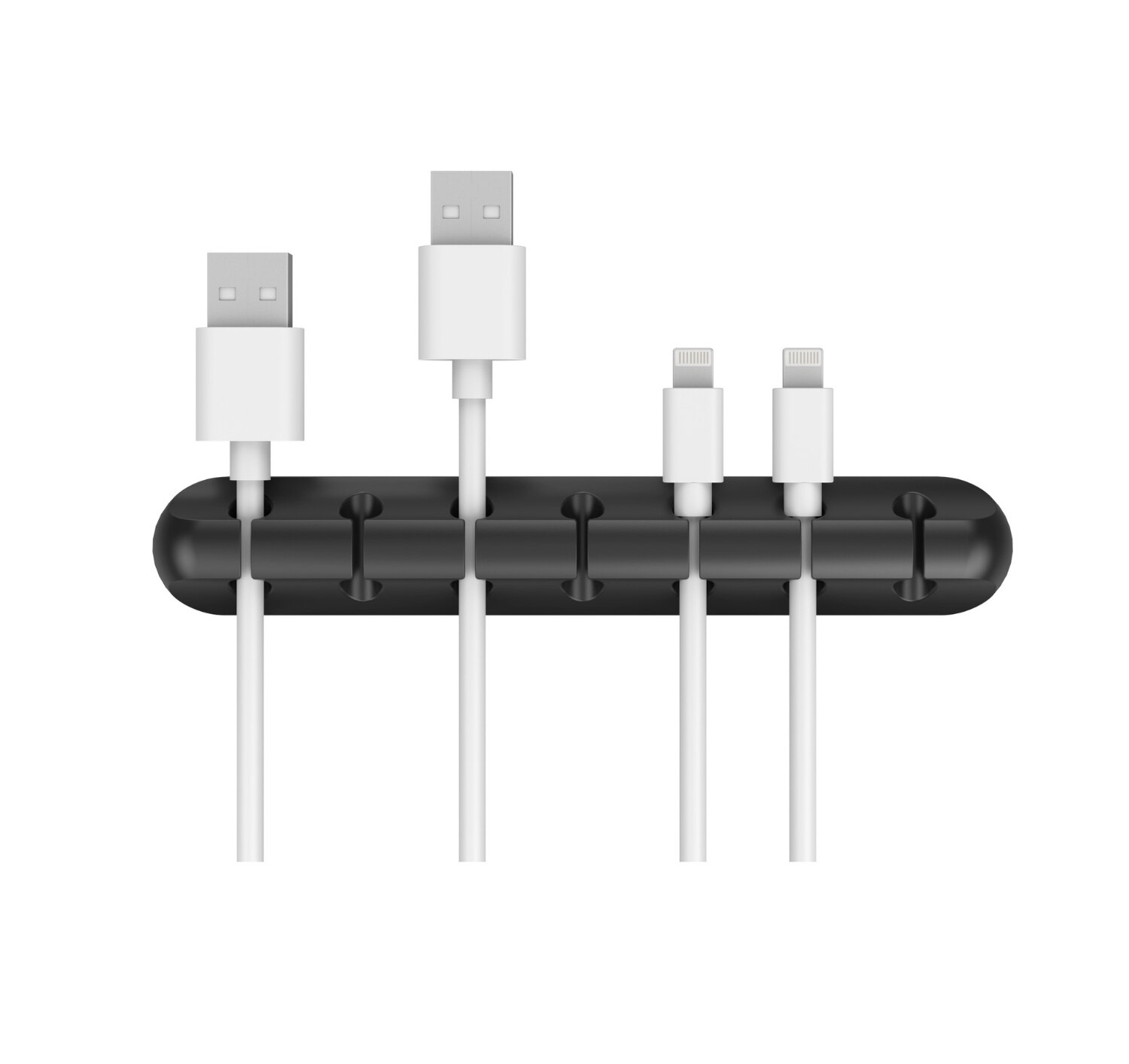 USB Kabel Halfter Silikon Kabel Organizer flexibel Kabel Wickler Verwaltung Clips Halfter Für Maus Tastatur Kopfhörer Headset: 7Häfen