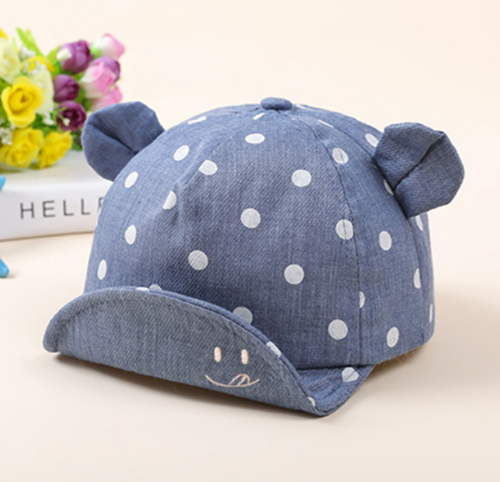 Mode Baby Jongens Meisjes Zonnehoed Cap Katoen Zomer Strand Gestreepte Rand 8-20 Maanden 5 Kleuren Kiezen: Dark Grey