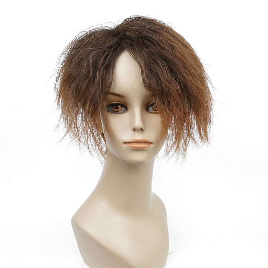 StrongBeauty Women's Short Straight Ombre Angled Bob Haircut wig Synthetic Full Wigs