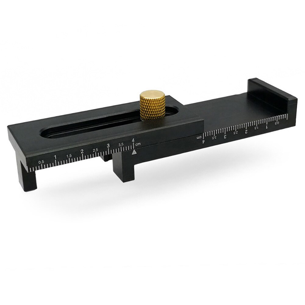 Regla para carpintería práctica, calibrador de costura de sierra, huecos, ajustador de ranura de sierra, herramienta de trabajo de madera
