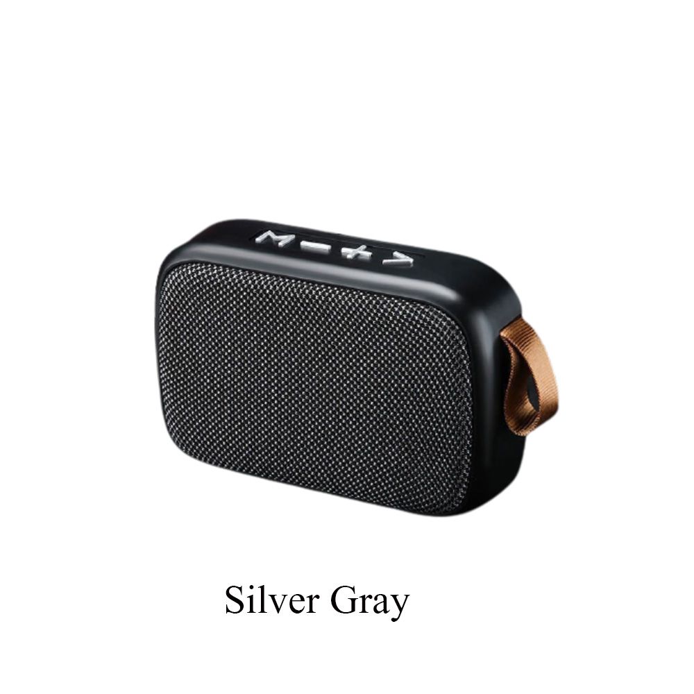Outdoor Draadloze Mini Usb Bluetooth Speaker Speaker Sound Box Radio Speaker: silver gray
