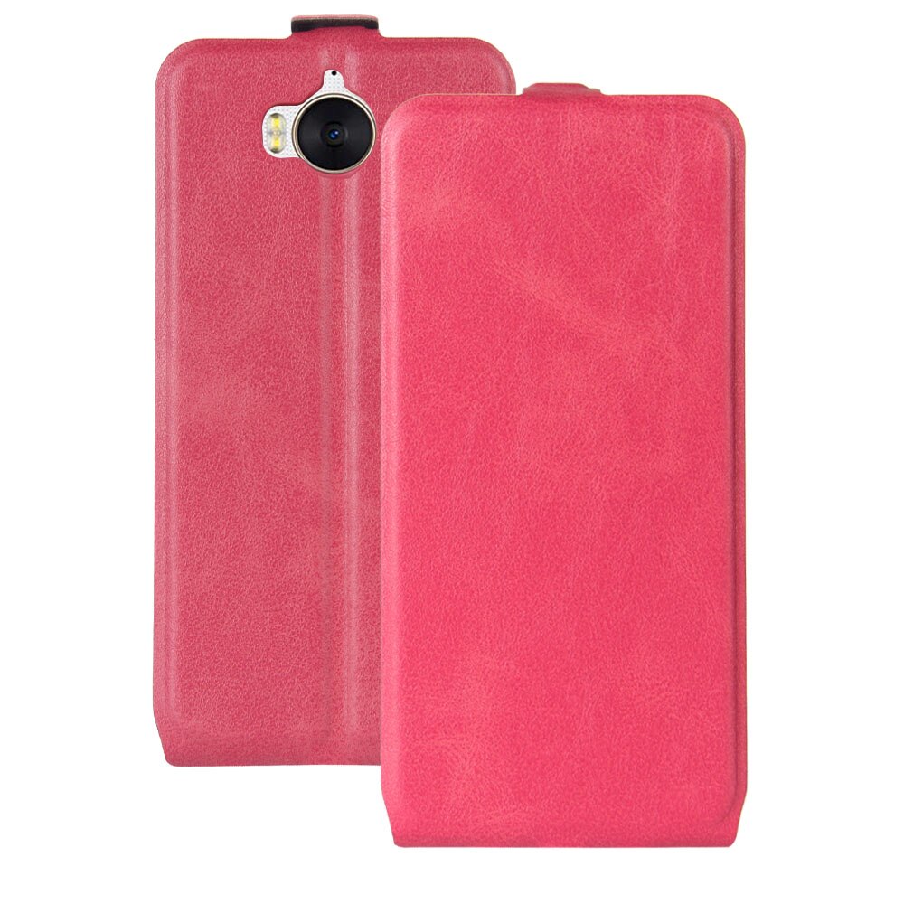 Case voor Huawei Y5 leather case Magnetische adsorptie flip case Beschermhoes Clamshell Holster: Lavendel