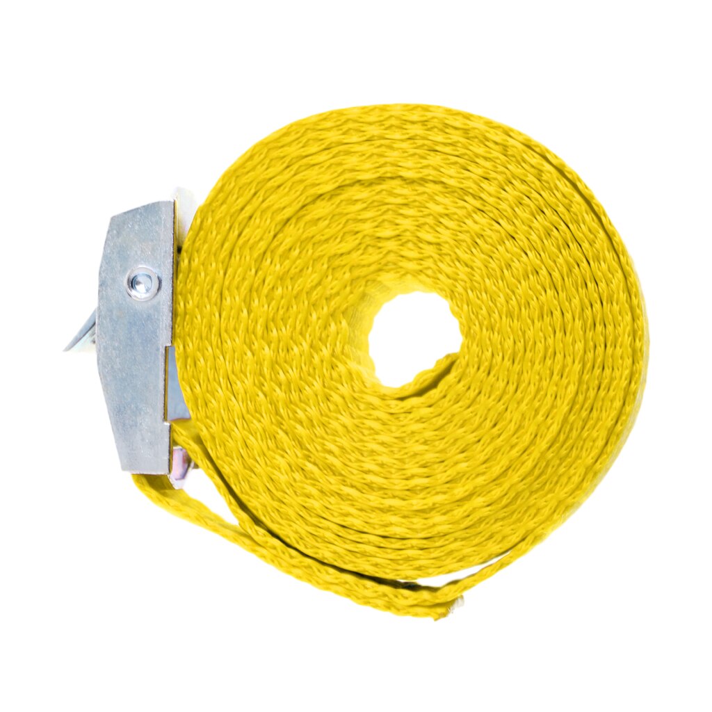 5m 25mm Roof Rack Cam Buckle Lashing Tie Down Strap for Kayak Canoe Luggage Surfboard Surf Surfing Rafting Boating Accessory: Yellow