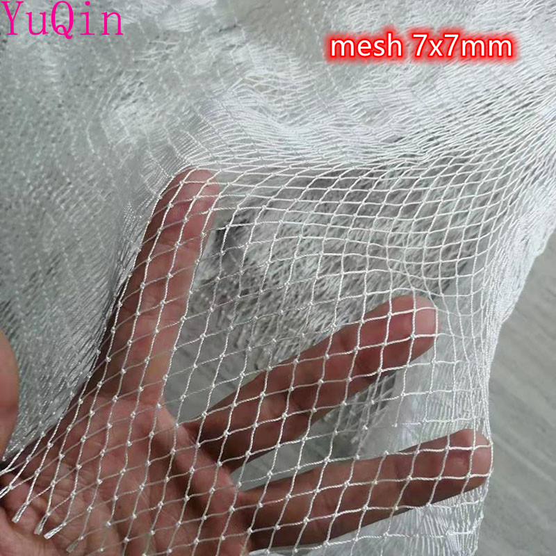 5m piccola griglia rete da pesca rete da palo reti da allevamento protezione delle colture rete balcone isolamento rete multifunzione in nylon rete a mano: 1x5m / mesh 7x7mm