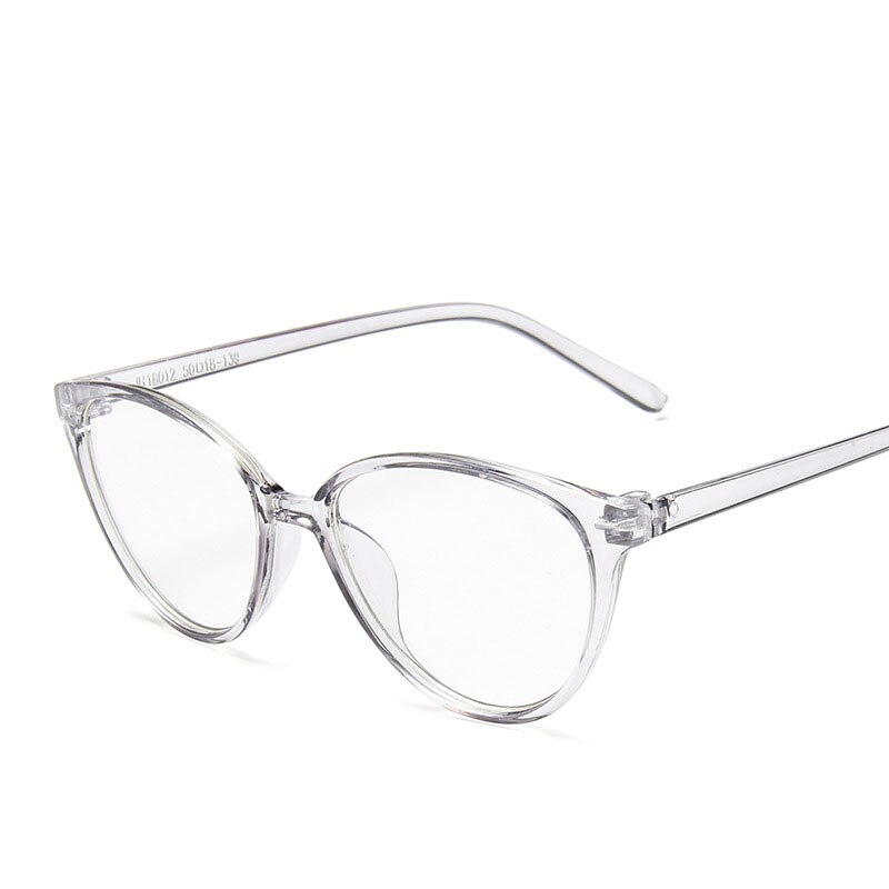 Gafas sencillas de ojo de gato para mujer, lentes ópticas transparentes, planas: no3