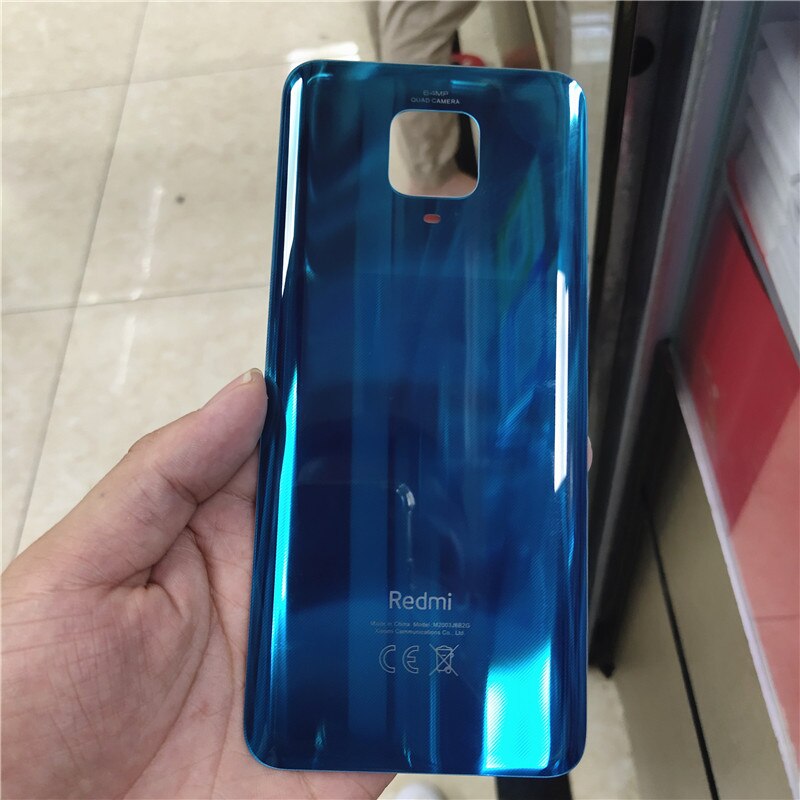 Nuovo vetro posteriore per Xiaomi Redmi Note 9 Pro 9S (64MP) coperchio batteria custodia posteriore pannello porta: green
