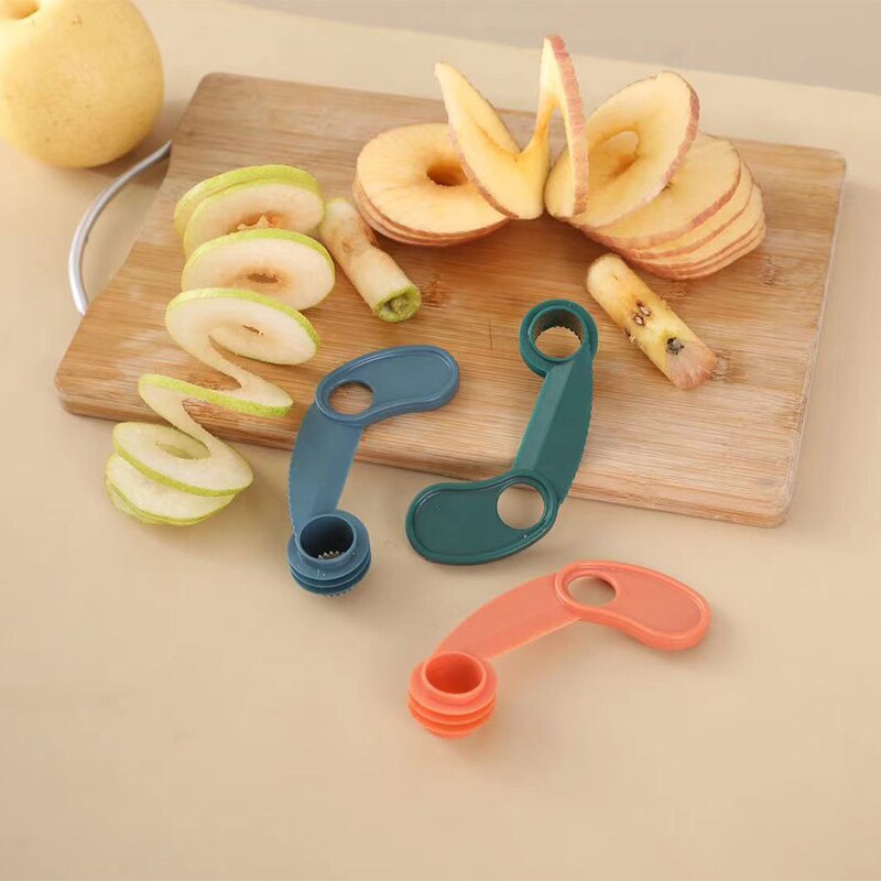 Kitchen accessories Fruit Spiral Slicer Corer Fruits and Vegetables Tool Potato Slicer Apple and Sydney Splitter Shaving Knife: Default Title