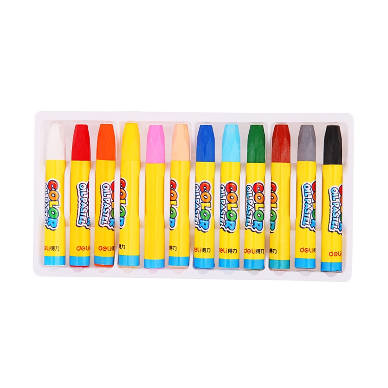 12 Kleuren Wax Krijt Olie Pastel Pen Tekening Schilderen Graffiti Voor Kinderen Kids School Kantoor Kunst Levert