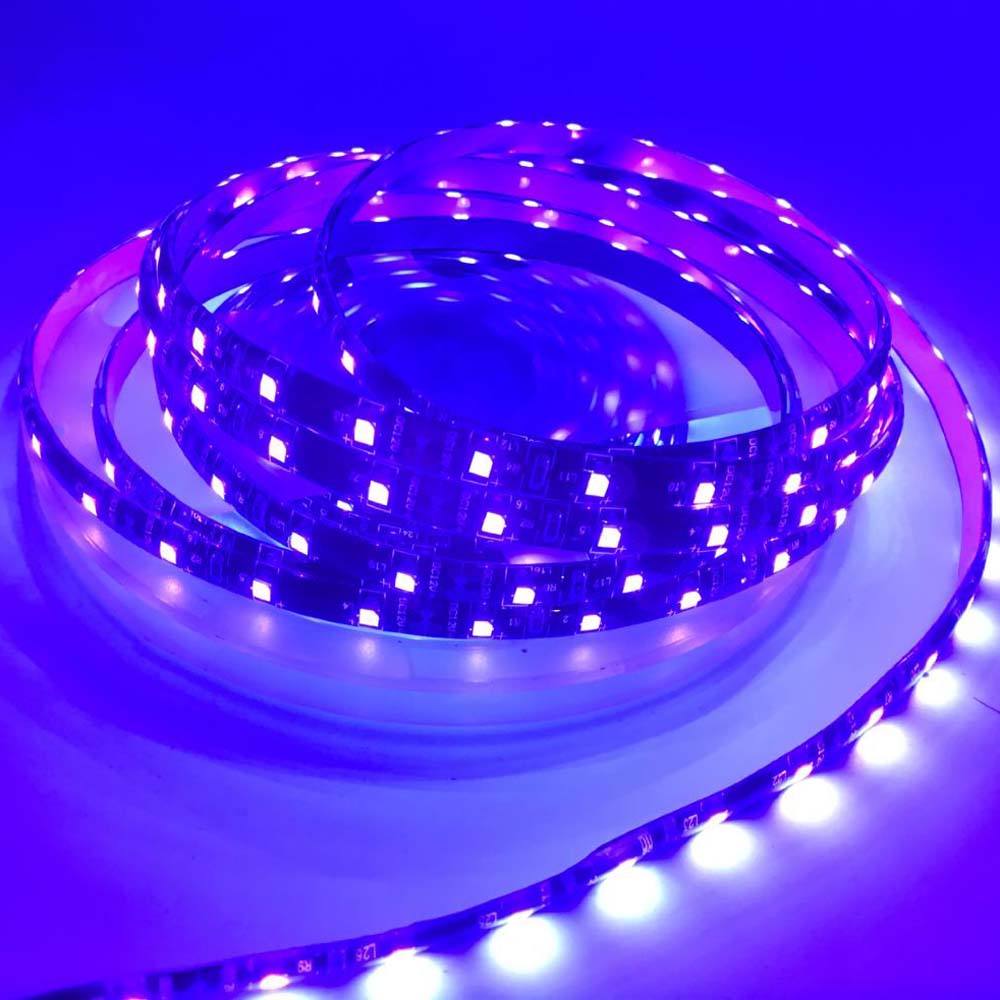 0.5/1/2/3/4/5M 3528 SMD 60 LED UV Lamp Paars Ultraviolet licht Led Strip Licht Waterdicht IP65 IP20 Zwarte Lamp DC12V