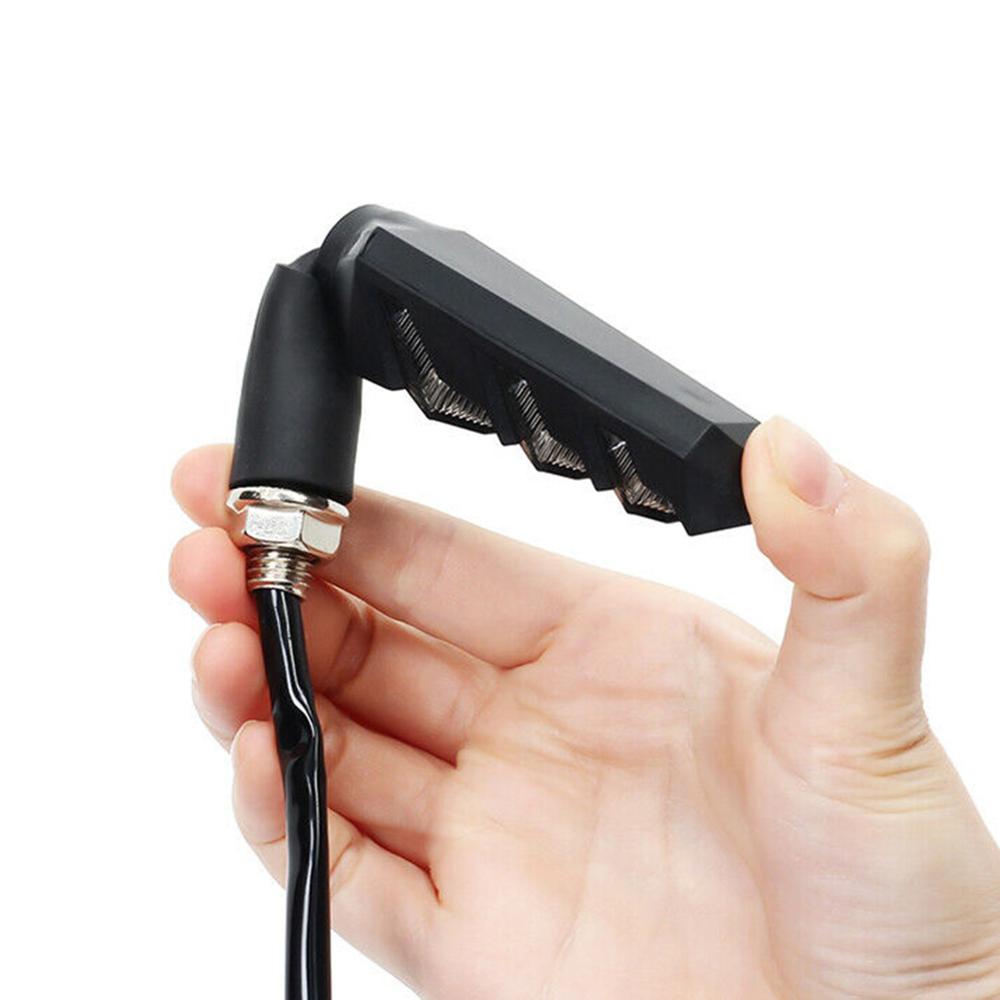 2 teile/satz Universal- Motorrad LED Blinker Lange Kurze Blinker Anzeige Lichter Scheuklappen Blinker Bernstein Farbe Zubehör