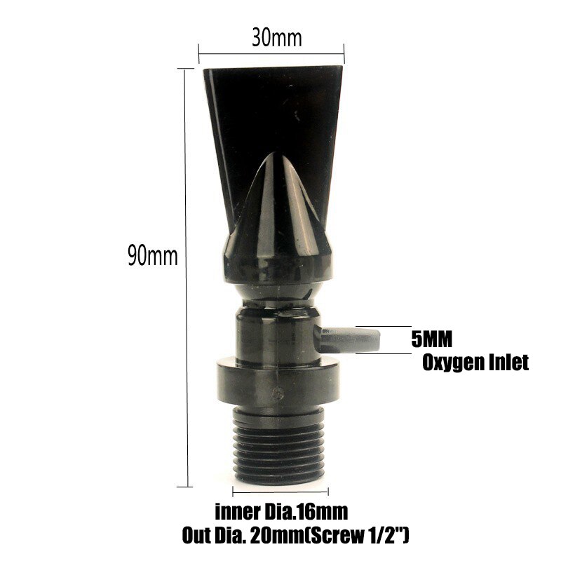 NuoNuoWel 2x Aquarium Outlet Flat Duck Bill Pipe Connector 360 Degree Adjustable Inlet Jet Water Fittings Fish Tank DIY: E