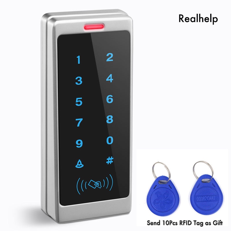 Touch Keypad Entry System Support 1000Card and 500Password One Touch Entry Office Access Waterproof Access Wiegand Card Reader