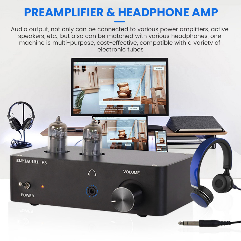 Przedwzmacniacz lampowy HIFI 6K4 Tube Mini High Power Audiophile Headphone Amplifier HD Lossless Wysokiej jakości domowy sprzęt audio