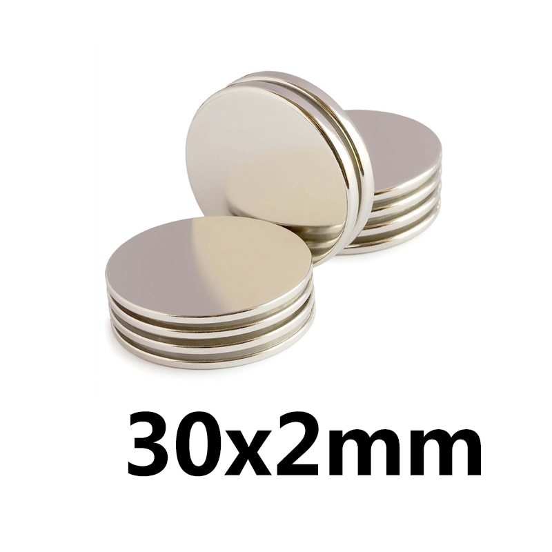 2/5/10/20/50 kpl 30 x 2 mm etsi halkaisijaltaan suuri magneetti 30 mm x 2mm bulkki pyöreä magneetti 30 x 2mm neodyymilevymagneettia 30*2 pyöreää 30