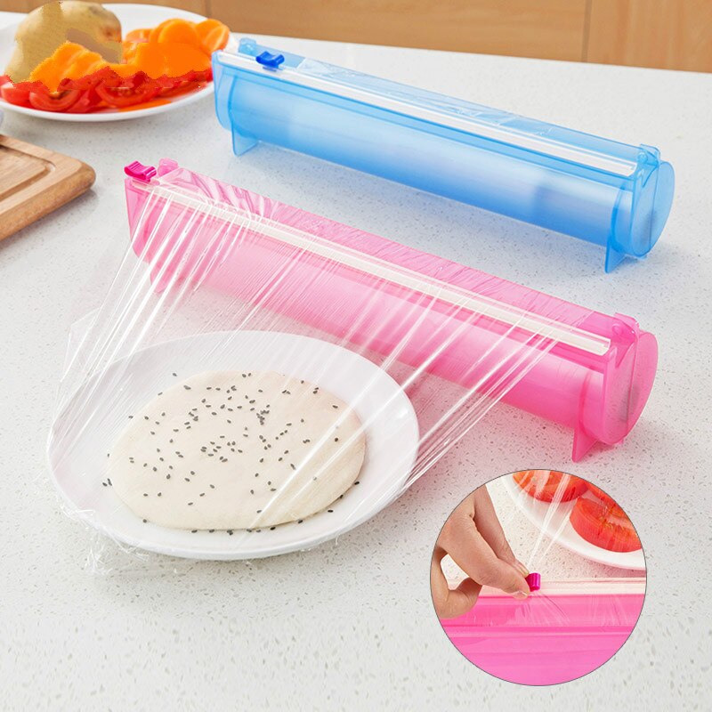AXOTEN Acryl 2-in-1 foliedispenser met cutter, vershoudfolie afroller, foliedispenser van acryl, voor keukenlade (2 sleuven AXOTEN Acryl 2-in-1 foliedispenser met cutter, vershoudfolie afroller, foliedispenser van acryl, voor keukenlade (2 sleuven